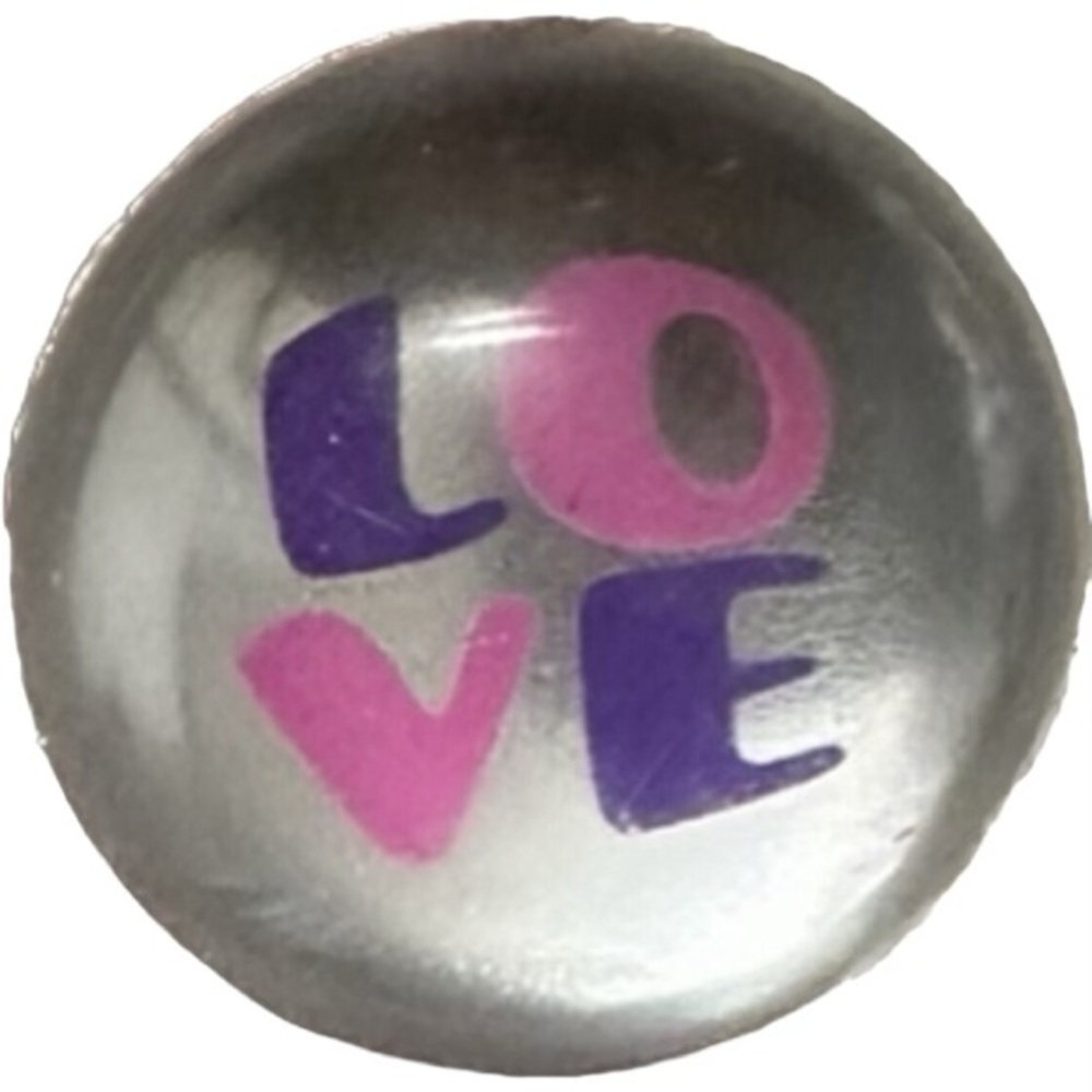 VTG RARE Y2K LISA FRANK PINK PURPLE LOVE RING BLING JEWELRY VALENTINE GIFT LOVE